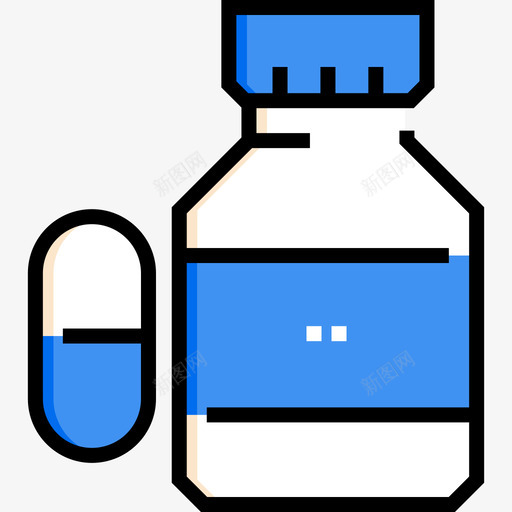 避孕药过敏14线性颜色图标svg_新图网 https://ixintu.com 线性 过敏 避孕药 颜色