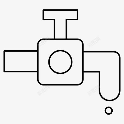 水龙头浴室卫生间图标svg_新图网 https://ixintu.com 卫生间 图标 水龙头 浴室 细线 食物