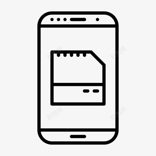 电话存储器硬件ram图标svg_新图网 https://ixintu.com ram 存储器 电话 硬件