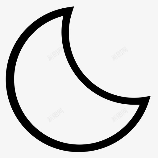 月亮移动夜晚图标svg_新图网 https://ixintu.com 夜晚 天气 天空 接口 月亮 移动