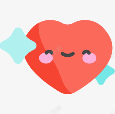 心脏健康56平坦图标图标