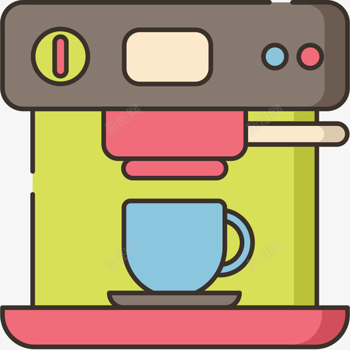 家用电器2个咖啡杯图标svg_新图网 https://ixintu.com 2个 咖啡杯 家用电器