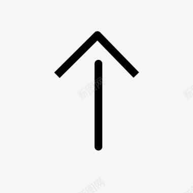 向上箭头上升指向图标图标