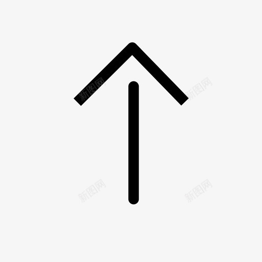向上箭头上升指向图标svg_新图网 https://ixintu.com 上传 上升 向上 指向 箭头