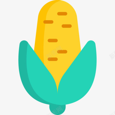 玉米秘鲁11平坦图标图标