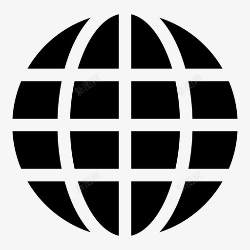 互联网地球全球图标svg_新图网 https://ixintu.com 世界 互联网 全球 地球 用户界面gly01 网络