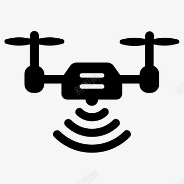 无人机无人机机器人飞行图标图标