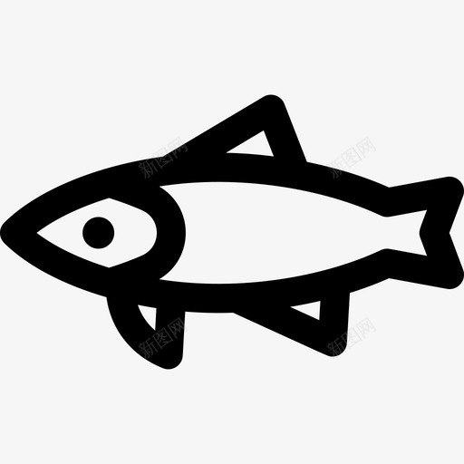 鳟鱼健康食品37直系图标svg_新图网 https://ixintu.com 健康食品 直系 鳟鱼