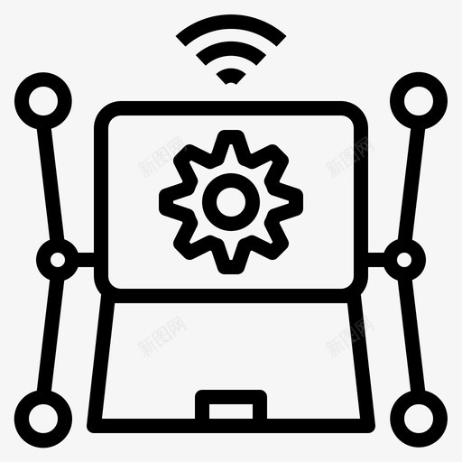 技术自动化机械化图标svg_新图网 https://ixintu.com 发展 技术 机械化 自动化