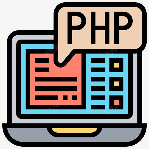 Php编程74线性颜色图标svg_新图网 https://ixintu.com Php 线性 编程 颜色