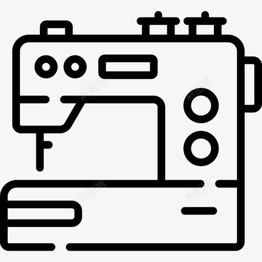 缝纫机缝纫78直线图标svg_新图网 https://ixintu.com 直线 缝纫 缝纫机