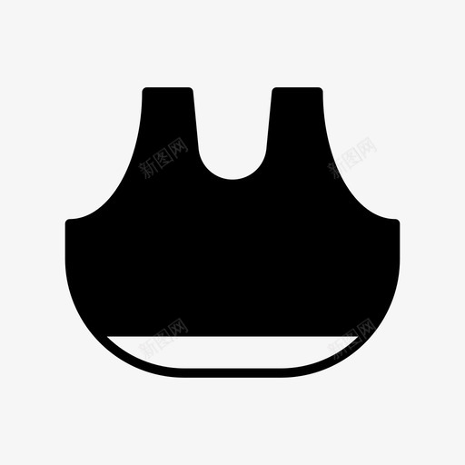 胸罩女士健身房标志图标svg_新图网 https://ixintu.com 健身房 女士 标志 胸罩