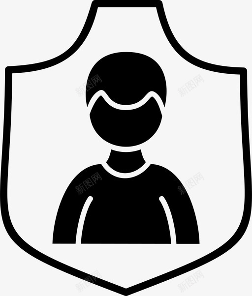 盾牌支票保险图标svg_新图网 https://ixintu.com 保护 保险 安全 支票 盾牌