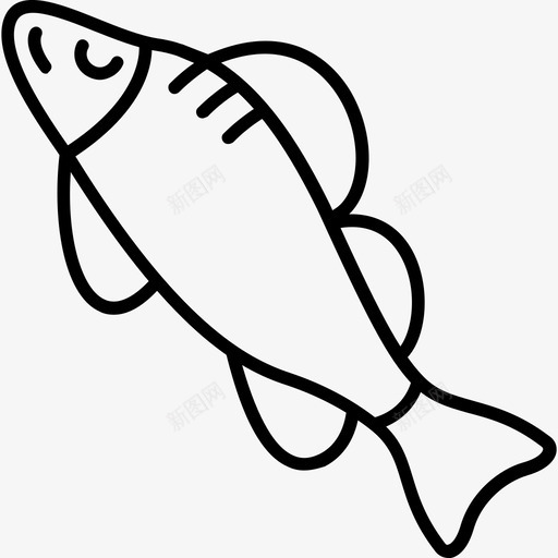 鲈鱼鱼类淡水图标svg_新图网 https://ixintu.com 海洋 淡水 淡水鱼 物种 鱼类 鲈鱼