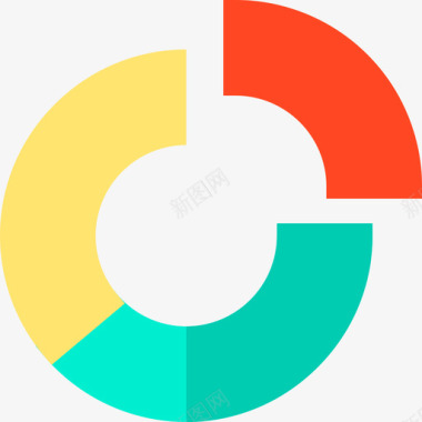 饼图分析21扁平图标图标