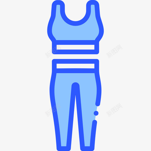 运动服瑜伽17蓝色图标svg_新图网 https://ixintu.com 瑜伽 蓝色 运动服