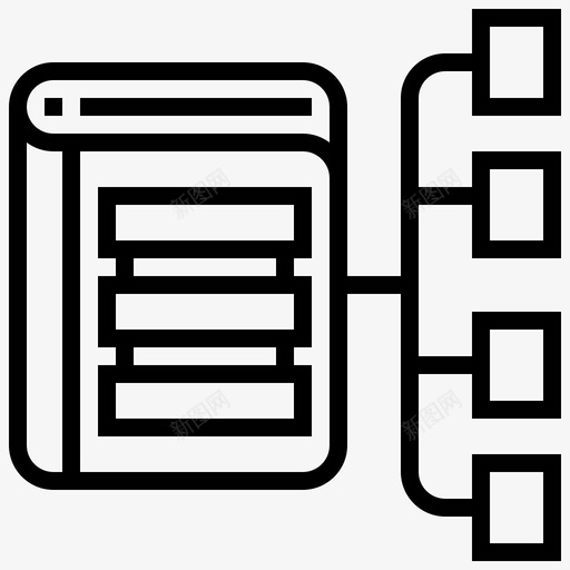 架构安排数据图标svg_新图网 https://ixintu.com 安排 数据 数据管理线 架构 系统 组织