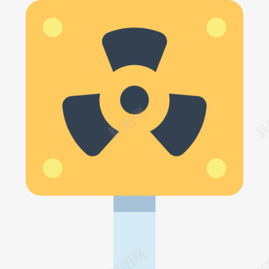 核能核能10平坦图标图标