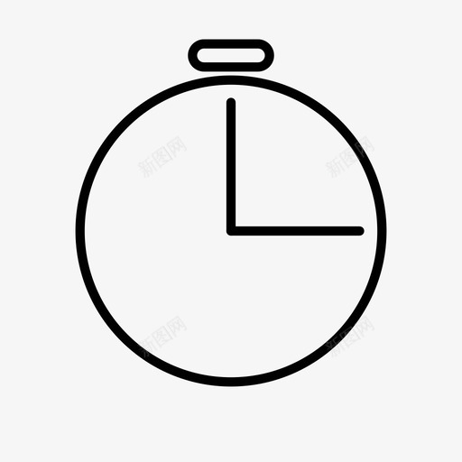 秒表时钟持续时间图标svg_新图网 https://ixintu.com 持续时间 时钟 用户界面 秒表 长度