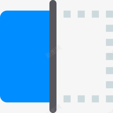 翻盖摄影和电影1平面图标图标