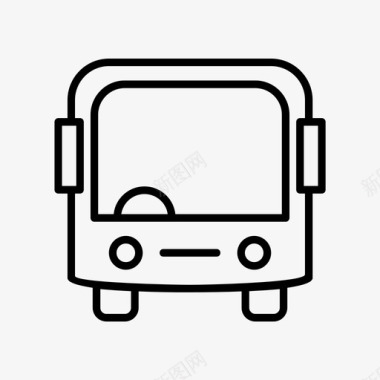 公共汽车汽车票公共交通图标图标