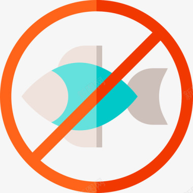 不吃鱼纯素5平淡图标图标