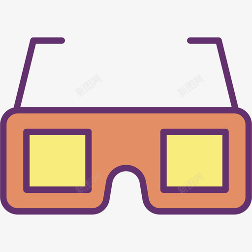 3d眼镜电影61线性彩色图标svg_新图网 https://ixintu.com 3d 彩色 电影 眼镜 线性