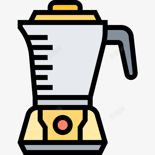 搅拌机咖啡57线性颜色图标svg_新图网 https://ixintu.com 咖啡 搅拌机 线性 颜色