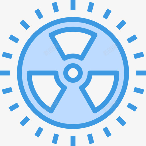 核能能源41蓝色图标svg_新图网 https://ixintu.com 核能 能源 蓝色