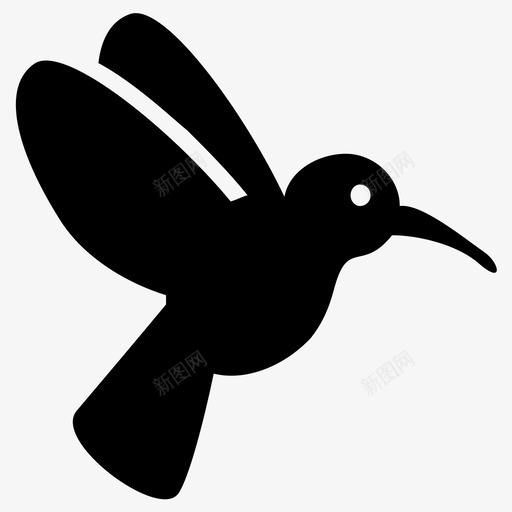 蜂鸟动物脸动物玩具图标svg_新图网 https://ixintu.com 动物 可爱 爱的 玩具 蜂鸟