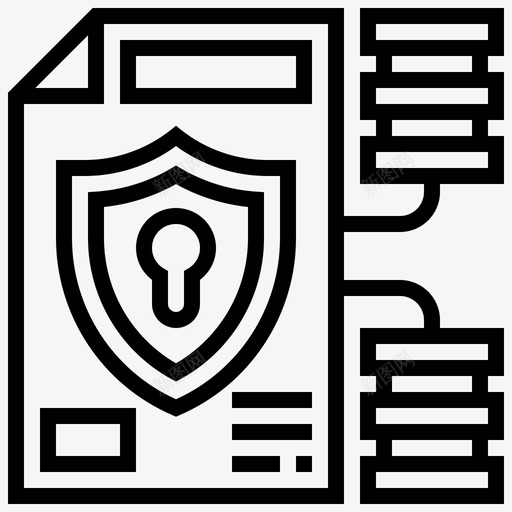 数据保护SEO131线性图标svg_新图网 https://ixintu.com SEO131 保护 数据 线性