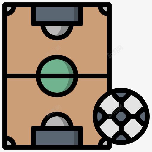 足球学院20线性颜色图标svg_新图网 https://ixintu.com 学院 线性 足球 颜色