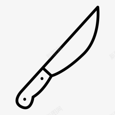 砍刀刀片厨师刀图标图标