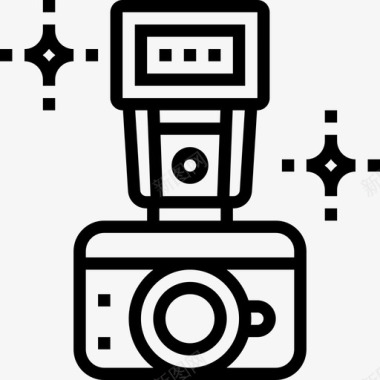 单反相机相机和配件6线性图标图标