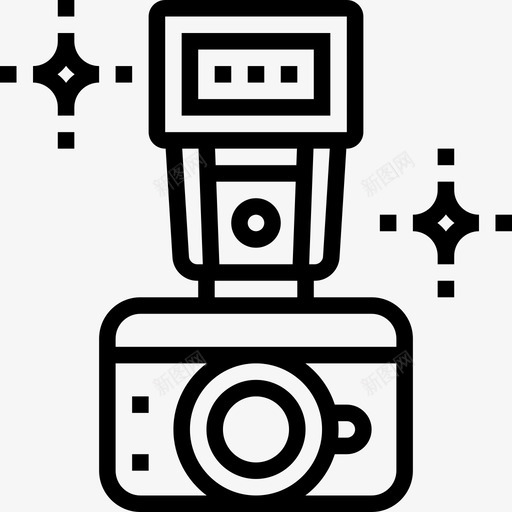 单反相机相机和配件6线性图标svg_新图网 https://ixintu.com 单反相机 相机和配件6 线性