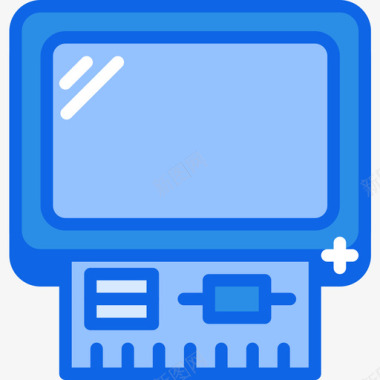 电脑tech16蓝色图标图标