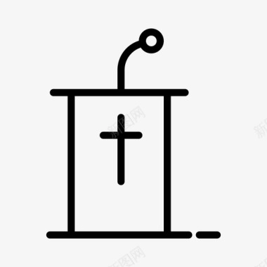 讲坛基督教5直系图标图标