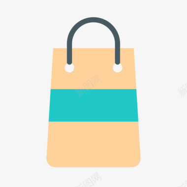 购物袋超市56扁平图标图标