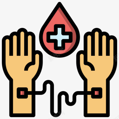 输血献血52原色图标图标
