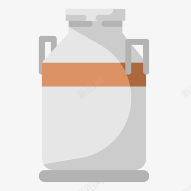 牛奶罐咖啡店127号公寓图标图标