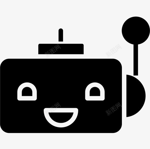 机器人人工智能52字形图标svg_新图网 https://ixintu.com 人工智能 字形 机器人