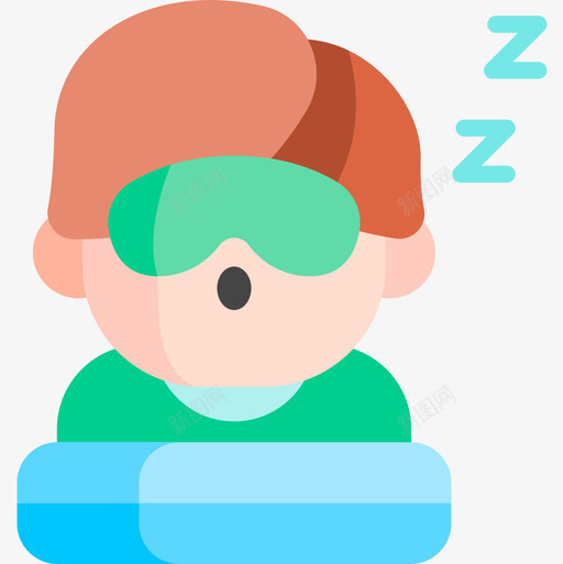 睡眠健康56平坦图标svg_新图网 https://ixintu.com 健康 平坦 睡眠