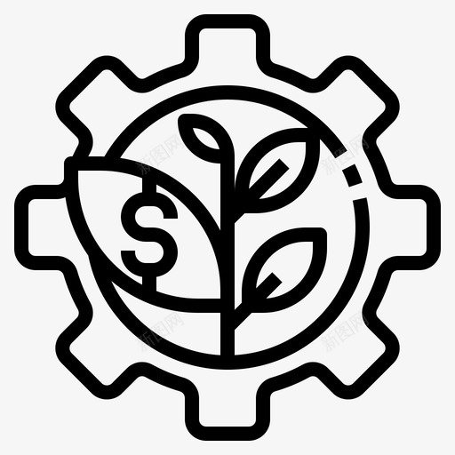 生态商业环境保护投资图标svg_新图网 https://ixintu.com 商业模式 投资 环境保护 生态商业 管理