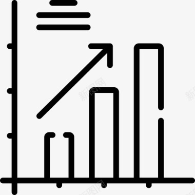 利润信息图表元素17线性图标图标