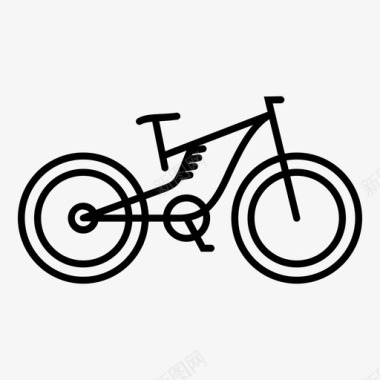 山地自行车自行车公路自行车图标图标