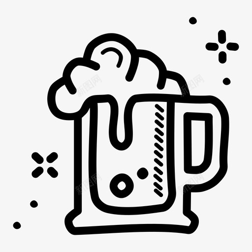 啤酒酒精庆祝图标svg_新图网 https://ixintu.com 啤酒 啤酒节涂鸦 庆祝 杯子 派对 酒精 饮料
