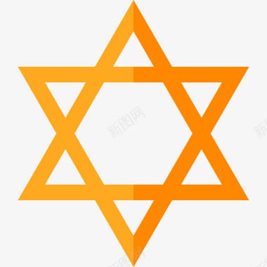 犹太人葬礼7公寓图标图标