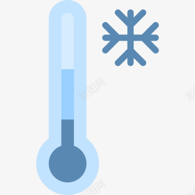 温度计天气238扁平图标图标