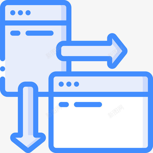 浏览器响应式35蓝色图标svg_新图网 https://ixintu.com 响应 浏览器 蓝色 设计