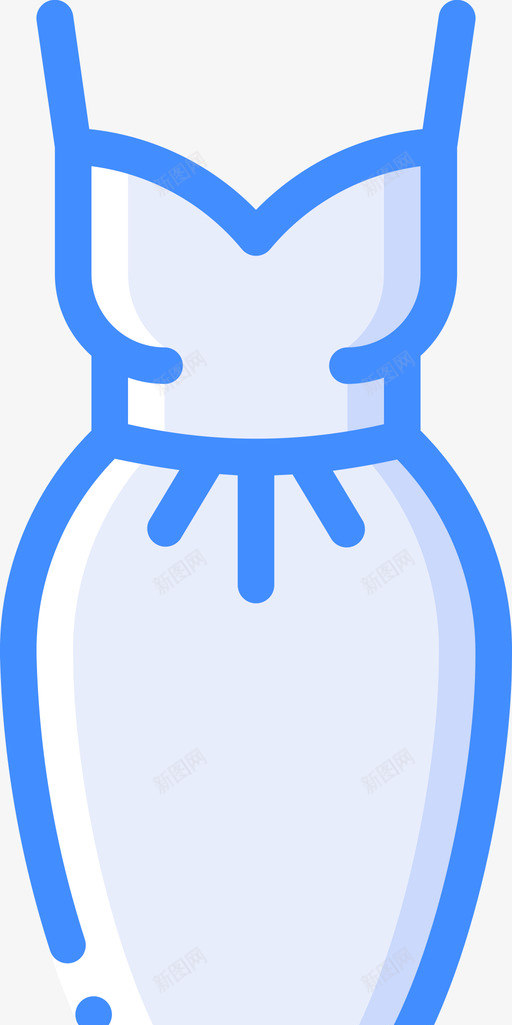 服装时装和服装蓝色图标svg_新图网 https://ixintu.com 时装 服装 蓝色